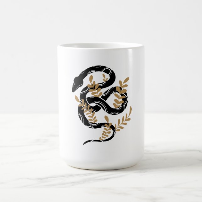 Snake with plants coffee mug (Center)