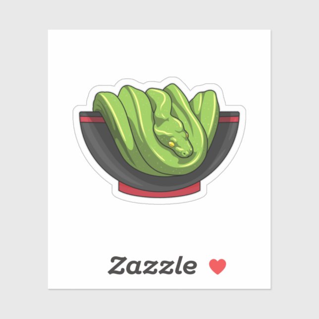 Snake with Ramen Bowl (Sheet)
