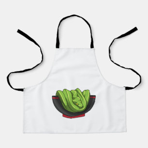 Snake with Ramen Bowl Apron
