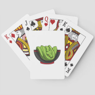 Snake with Ramen Bowl Playing Cards
