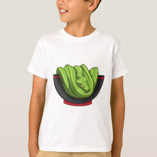 Snake with Ramen Bowl T-Shirt