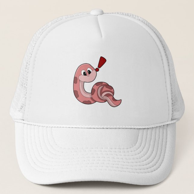 Snake with red Stains Trucker Hat (Front)