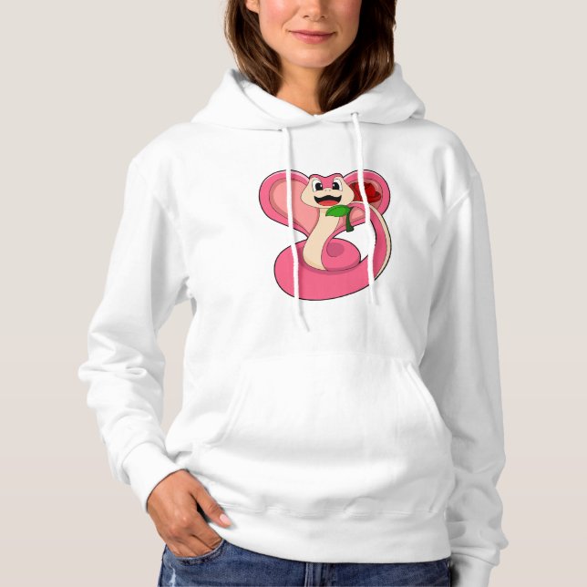 Snake with Rose Hoodie (Front)