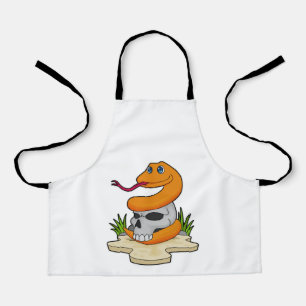 Snake with Skull Apron