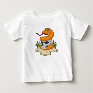 Snake with Skull Baby T-Shirt