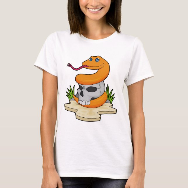 Snake with Skull T-Shirt (Front)