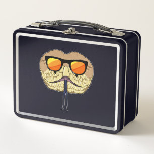 Snake with Sunglasses Metal Lunch Box