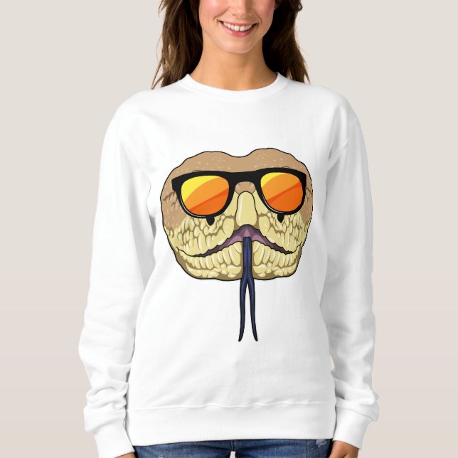 Snake with Sunglasses Sweatshirt (Front)