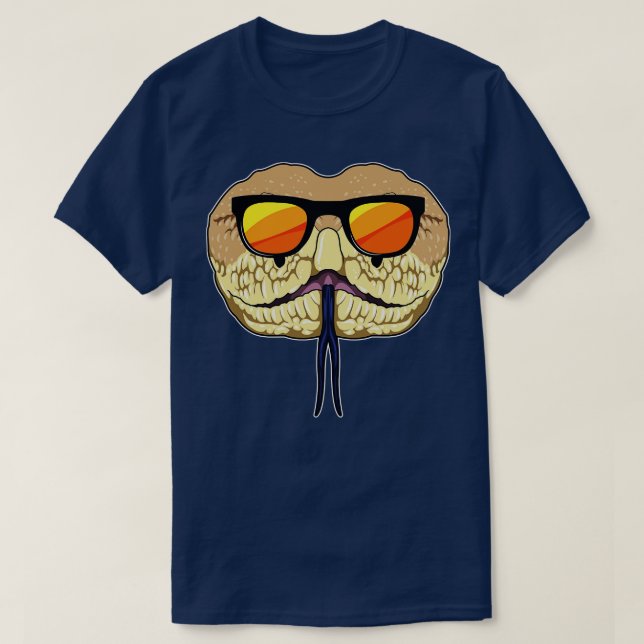 Snake with Sunglasses T-Shirt (Design Front)
