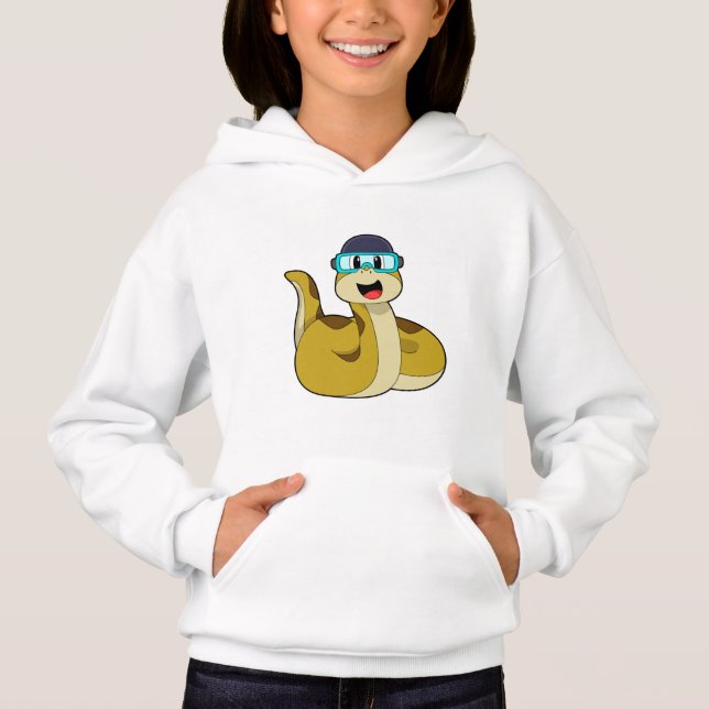 Snake with Swimming goggles (Front)