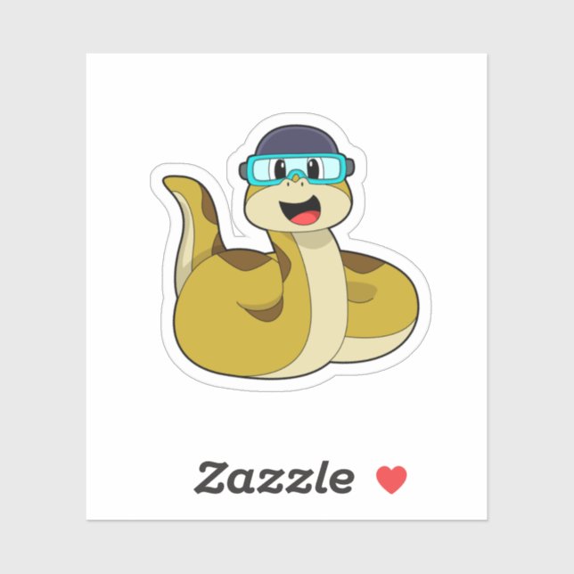 Snake with Swimming goggles (Sheet)