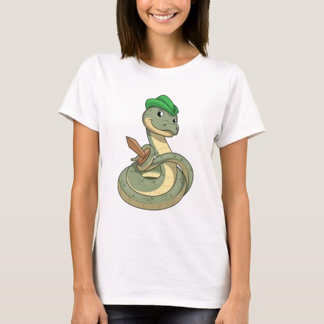 Snake with Sword T-Shirt (Front)