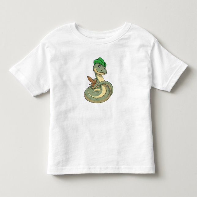 Snake with Sword Toddler T-Shirt (Front)