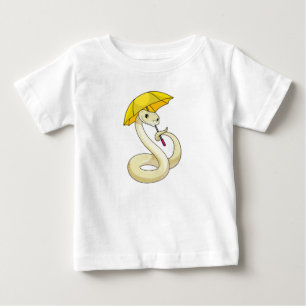 Snake with Umbrella Baby T-Shirt