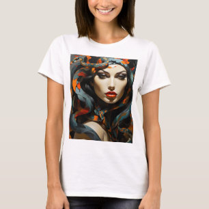Snake woman art T-Shirt