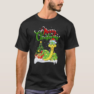 Snake Xmas Decorations Santa Snake Christmas T-Shirt