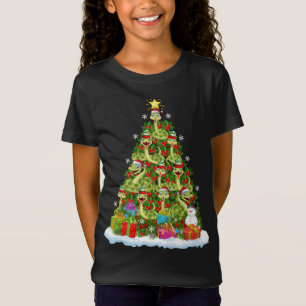 Snake Xmas Tree Lighting Santa Snake Christmas T-Shirt