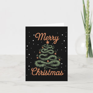 Snake Xmas Tree Snakes Christmas Tree Merry Christ Card