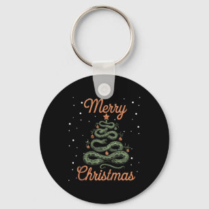 Snake Xmas Tree Snakes Christmas Tree Merry Christ Key Ring