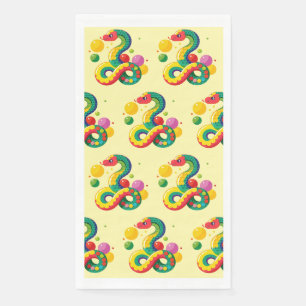 Snake Year 2025: Embracing Luck and Prosperity Napkin