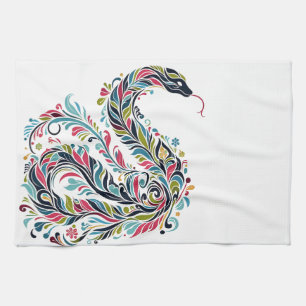 Snake Year 2025: Embracing Luck and Prosperity Tea Towel