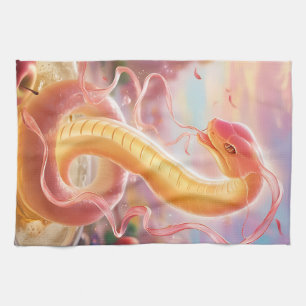 Snake Year 2025: Embracing Luck and Prosperity Tea Towel