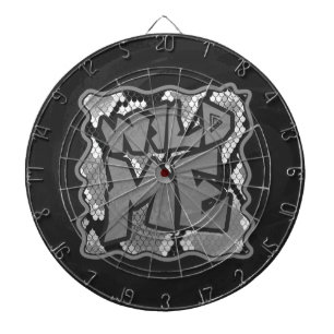 Snake Yellow and Gold Print Dartboard