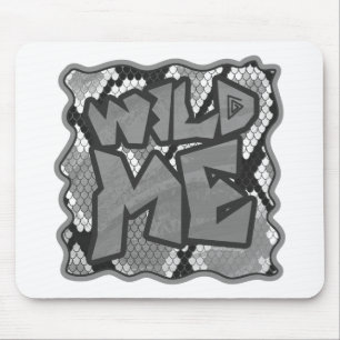 Snake Yellow and Gold Print Mouse Mat