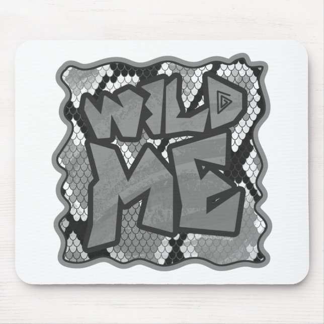 Snake Yellow and Gold Print Mouse Mat (Front)