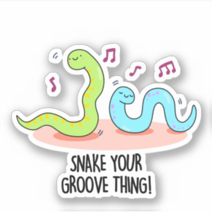 Snake Your Groove Thing Funny Disco Pun 