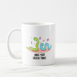 Snake Your Groove Thing Funny Disco Pun Coffee Mug