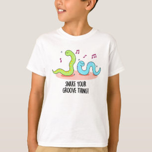 Snake Your Groove Thing Funny Disco Pun  T-Shirt
