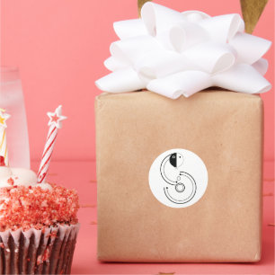 Snake zodiac  classic round sticker