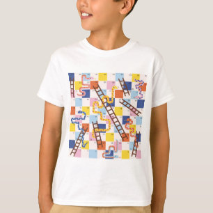 Snakes and ladders board game kids T-Shirt