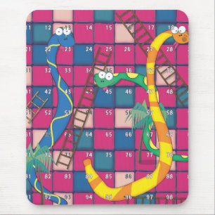 Snakes and Ladders Mouse Mat