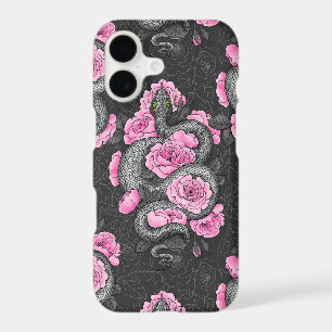 Snakes and pink roses