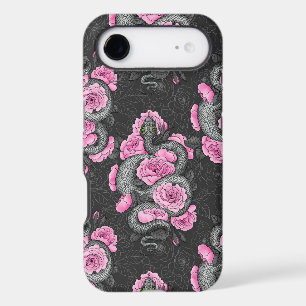 Snakes and pink roses
