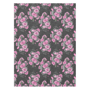 Snakes and pink roses tablecloth