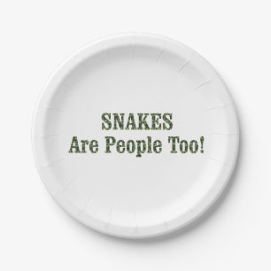 SNAKES Are People Too! Paper Plate