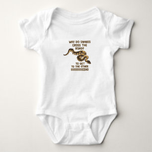Snakes cross the road baby bodysuit