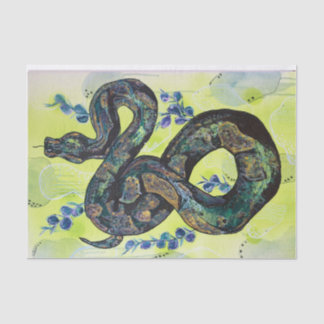 Snakes like gifts too tissue paper