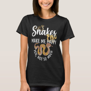 Snakes Make Me Happy Cute Reptile Ball Python Car T-Shirt