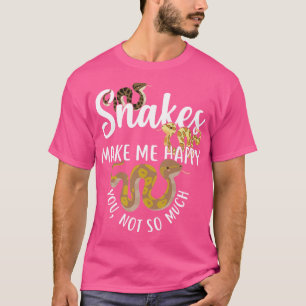 Snakes Make Me Happy Python T-Shirt