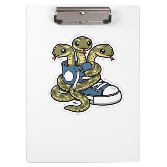 Snakes on shoes clipboard (Front)