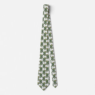 Snakes Pattern Design - White Tie