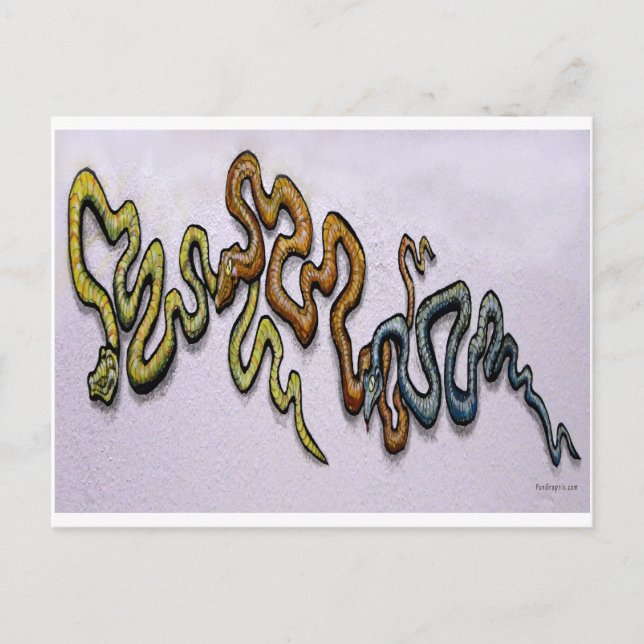 Snakes Postcard (Front)