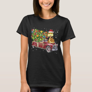 Snakes Rides Red Truck Christmas Tree Xmas Gifts T-Shirt