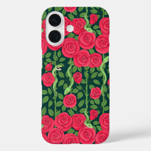 snakes & roses iPhone 16 case