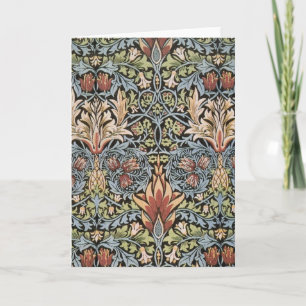 Snakeshead design by William Morris Card
