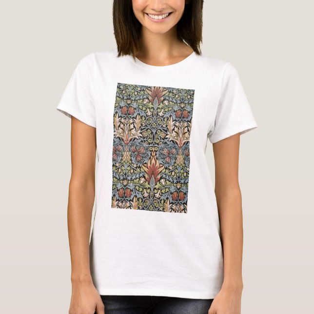 Snakeshead design by William Morris T-Shirt (Front)
